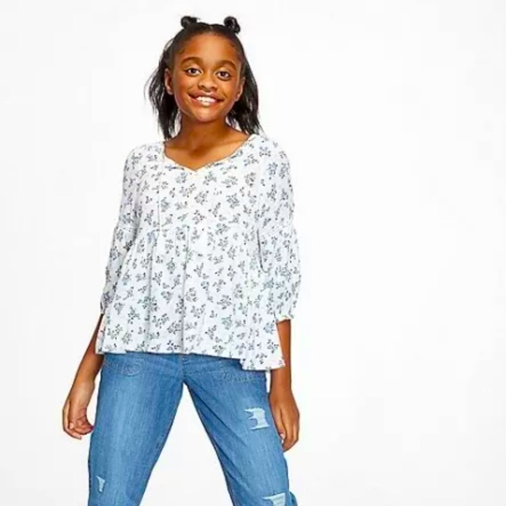 {Justice} Peasant Blouse